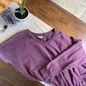 Zenana Vneck Oversized Sweater